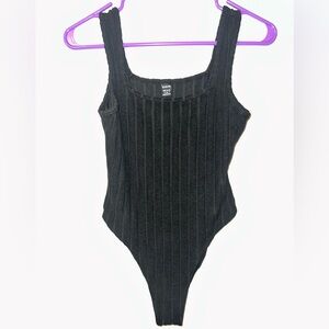 Black Ribbed Women’s Bodysuit